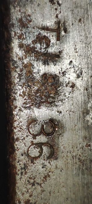 Piękna  stara lampa kolejowa sygnowana