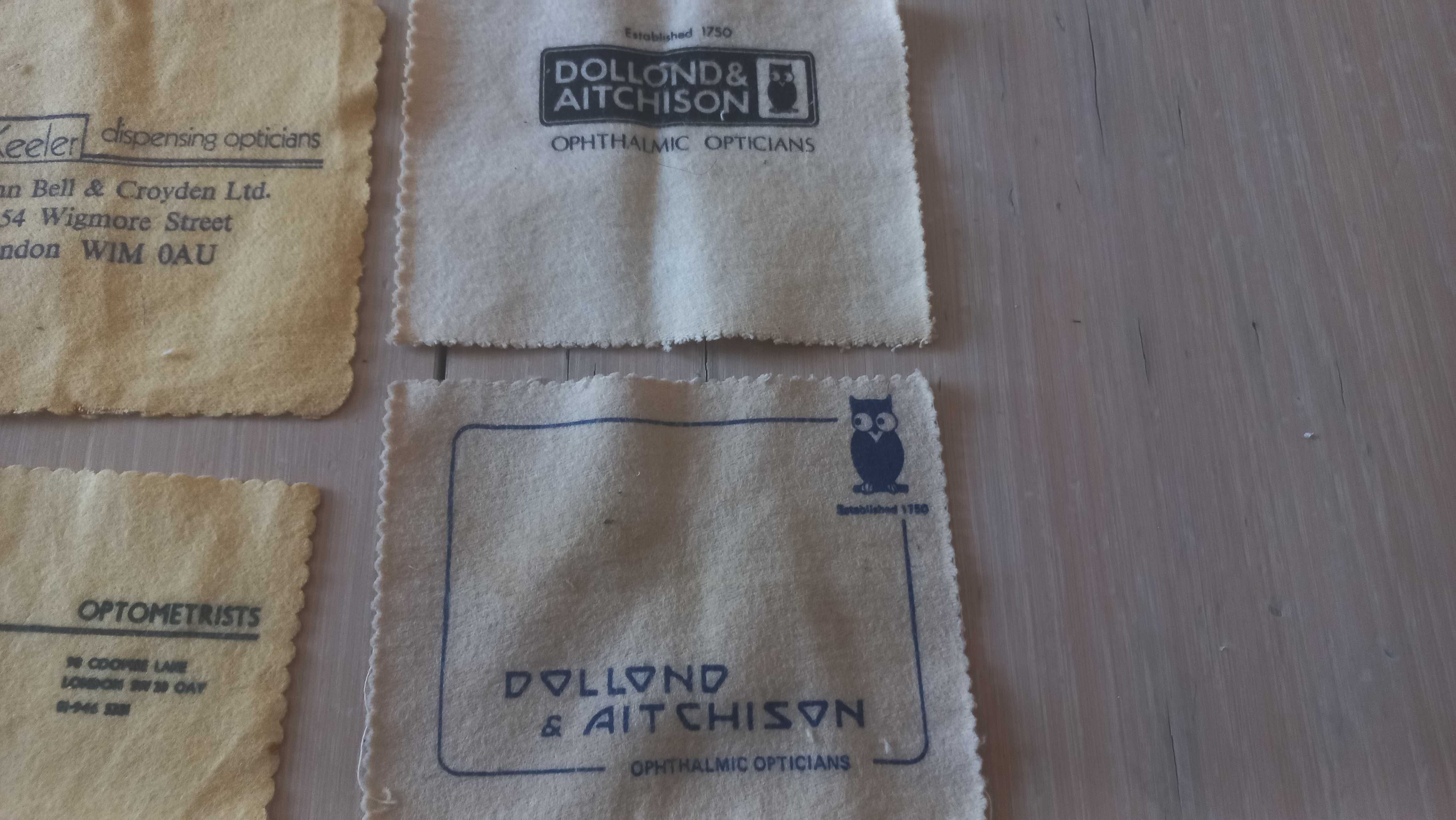 kolekcja ściereczek do okularów