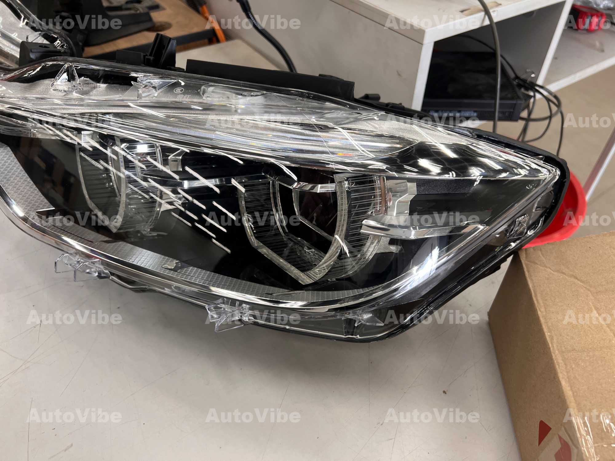 Фары bmw f30 f31 full led фари передні бмв ф30 фішка в фішку з галоген