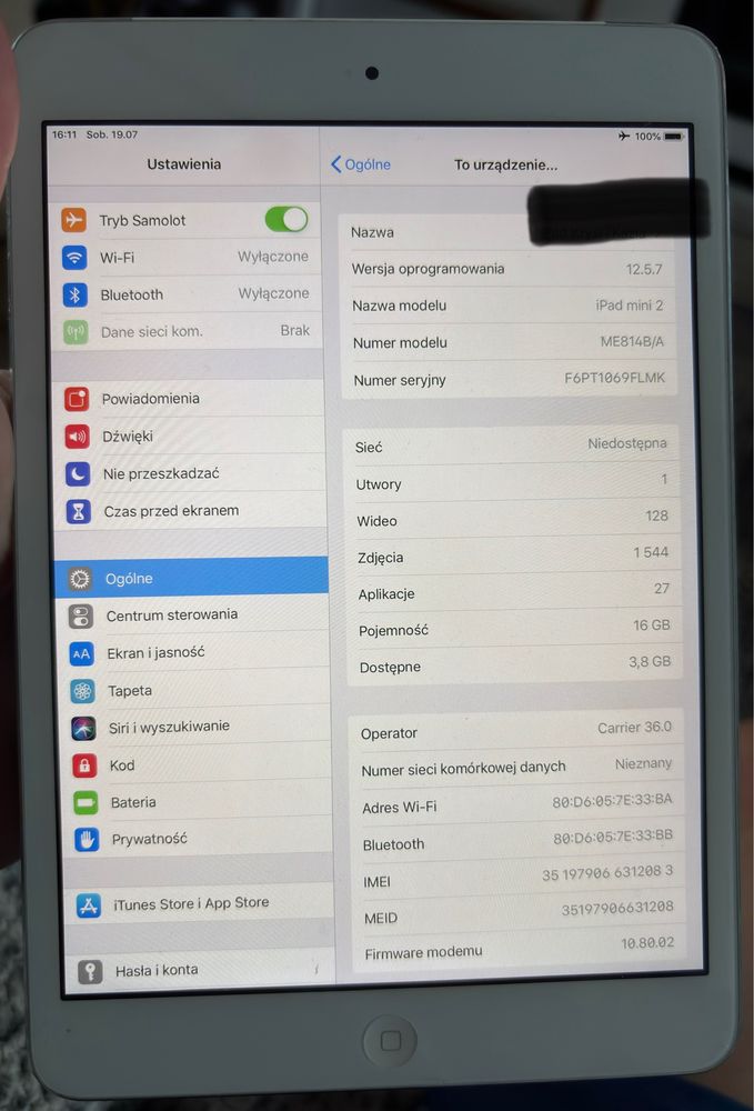 Tablet Ipad Mini 2