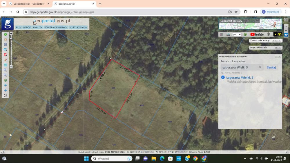 Działka Dobromil (Łagoszów Wielki)