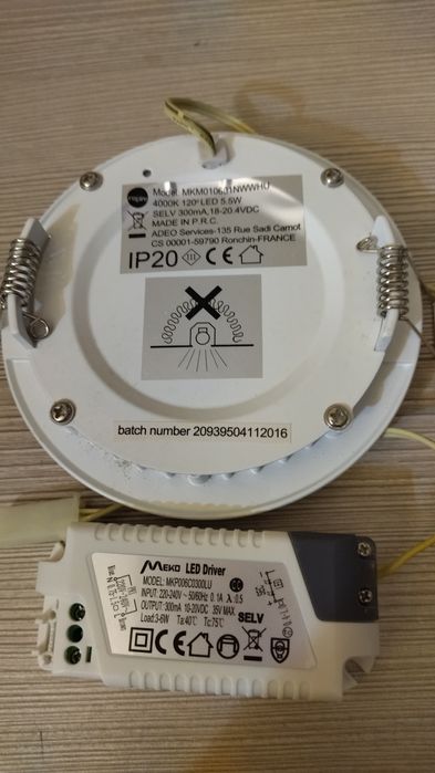 Luzes led de embutir