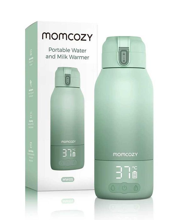 Momcozy, przenośny, wielofunkcyjny podgrzewacz do mleka, 500 ml