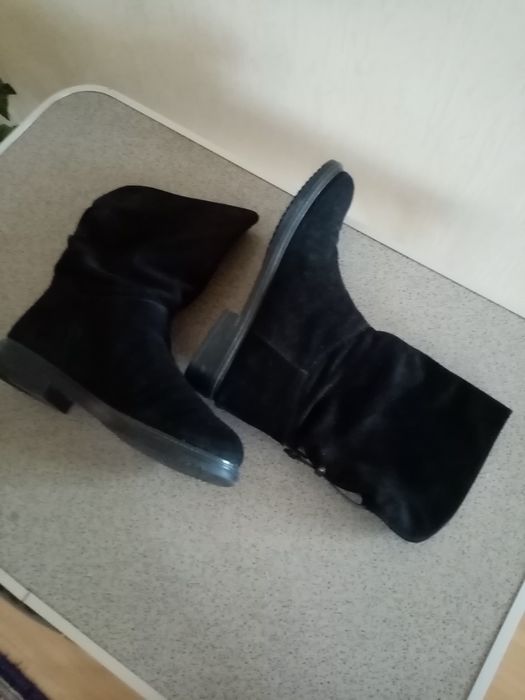 Сапоги замшевые р. 38