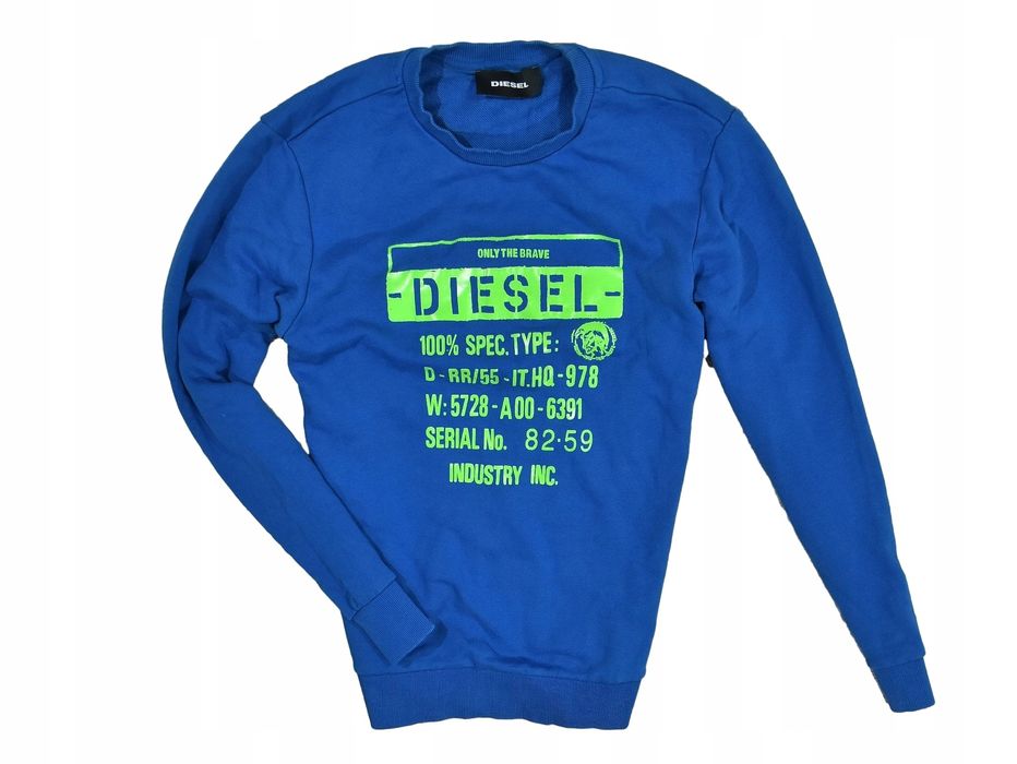 Diesel Logowana Bluza Męska Crewneck / M