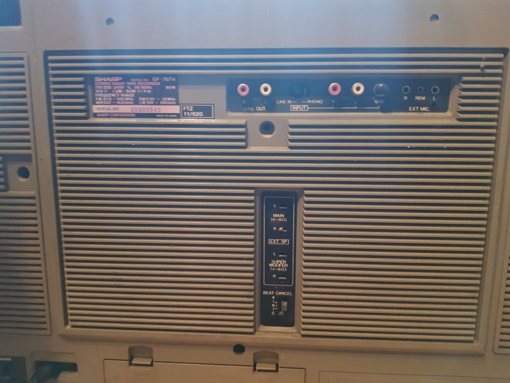 Sharp GF-767 boombox Hi-Fi Vintage, początek lat 80-tych