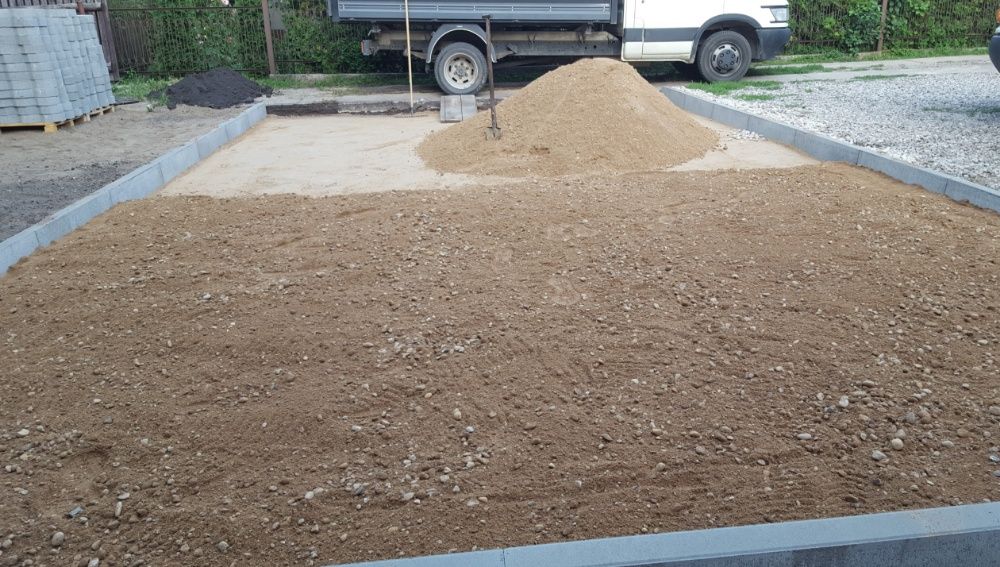 Pospółka zagliniona (ruda) żwir drogowy siany pod kostę na podjazdy