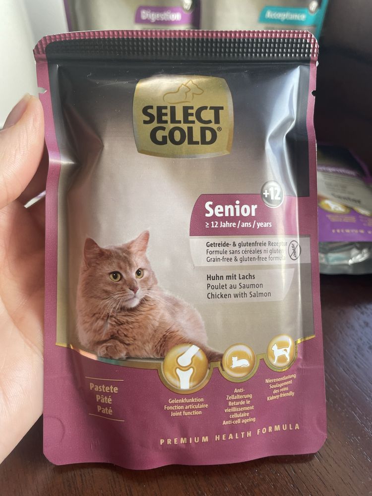 Select Gold Senior zestaw saszetek dla starszych kotów