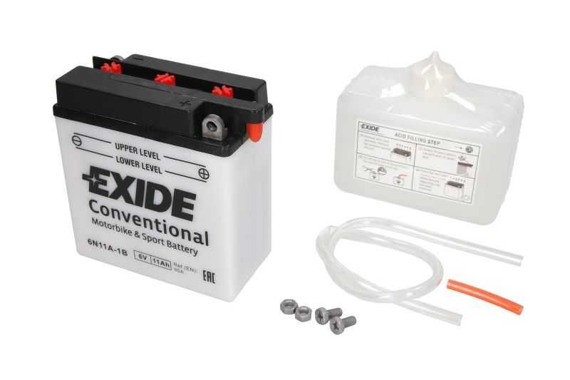 Akumulator motocyklowy EXIDE 6N11A-1B 6V 11Ah 95A P+