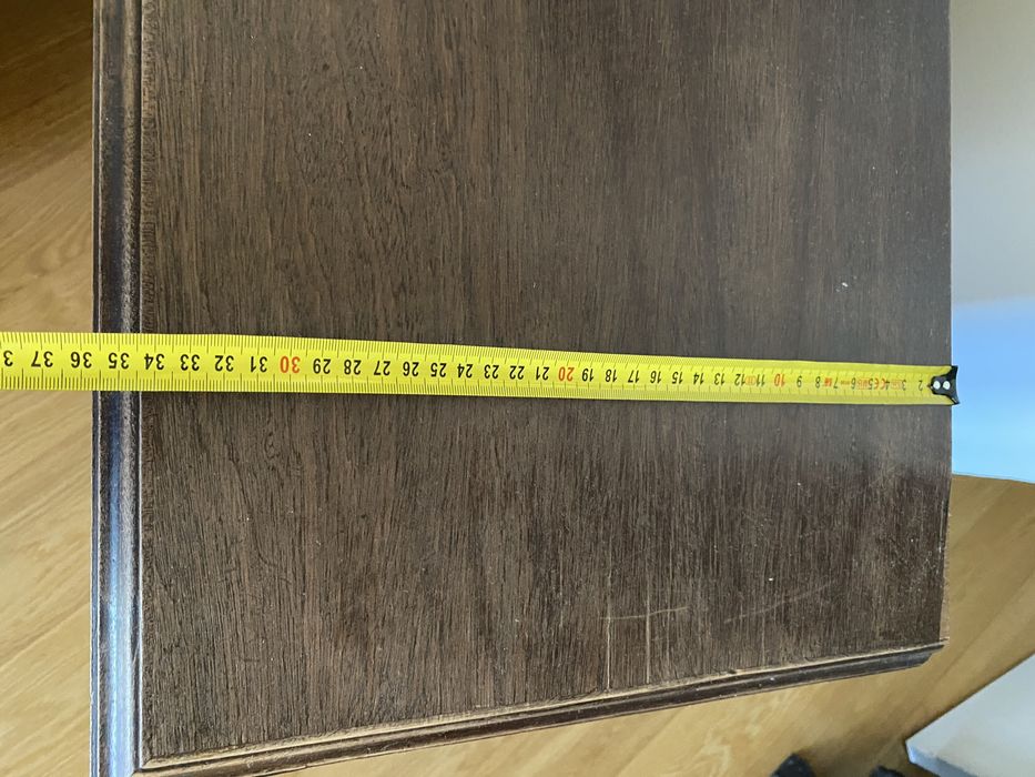 Conjunto 2 mesas cabeceira castanhas com gavetas