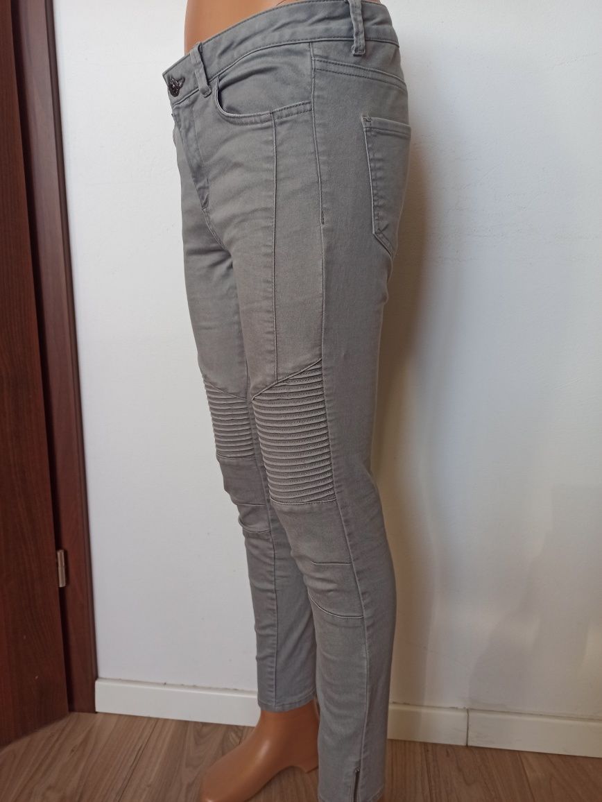 Sg Jeansy damskie 38 , M szare jeansy 38 , rurki 38 , spodnie damskie