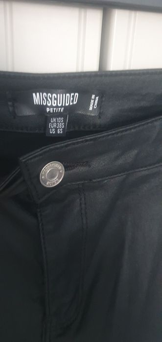 Spodnie woskowane missguided
