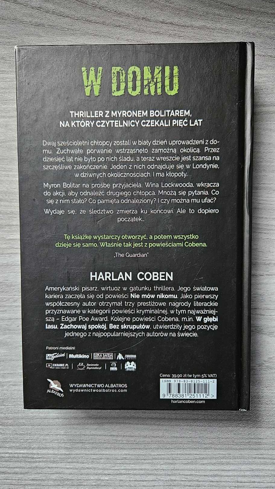 Harlan Coben – W domu (twarda oprawa)