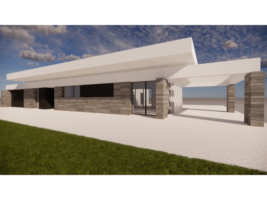 Moradia individual, térrea T3+1 com piscina no Lameiro - Monte Real
