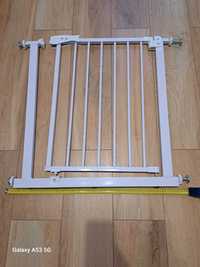 Bramka  Zabezpieczająca, bramka ochronna  na schody drzwi  75-87 cm