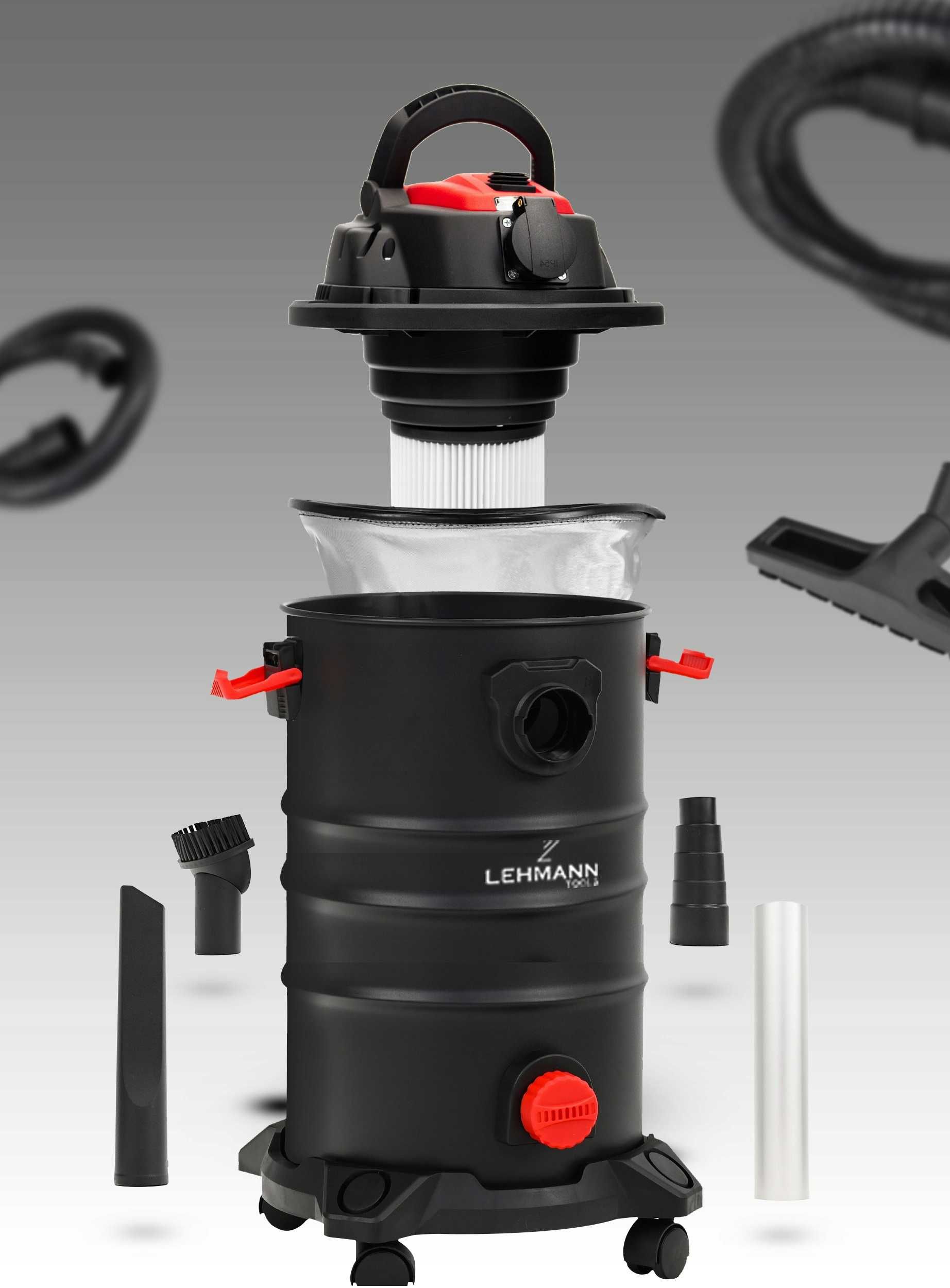 Промисловий будівельний пилосос 3600W Lehmann 30л. Вологе і сухе приби