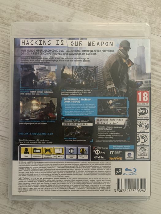 Watch Dogs Ps3 Edição Especial