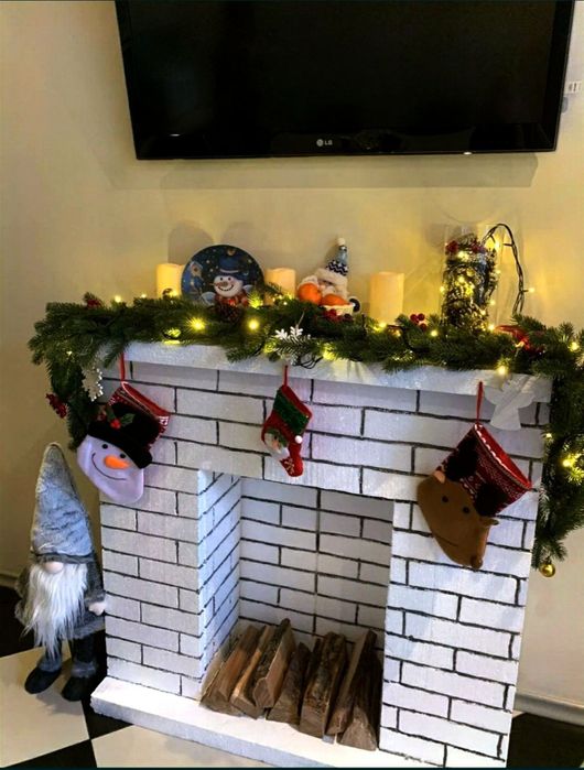 Декоративный камин в наличие и под заказа на Хэллоуин