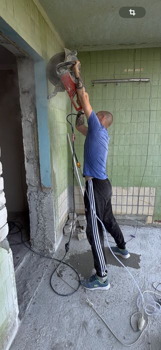 Алмазная резка, демонтаж, стяжка, заливка полов бетоном и т д
