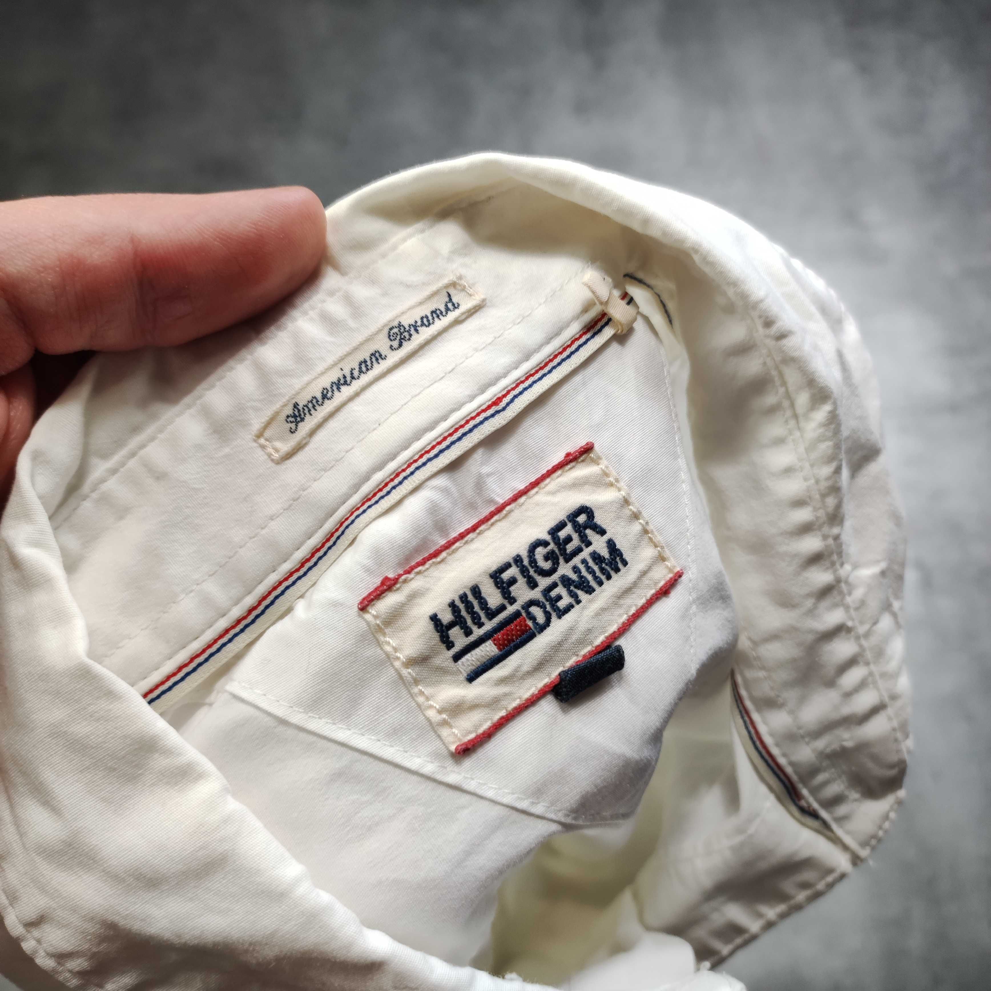 MĘSKA Elegancka PREMIUM Biała Koszula Luxury Tommy Hilfiger Garnitur