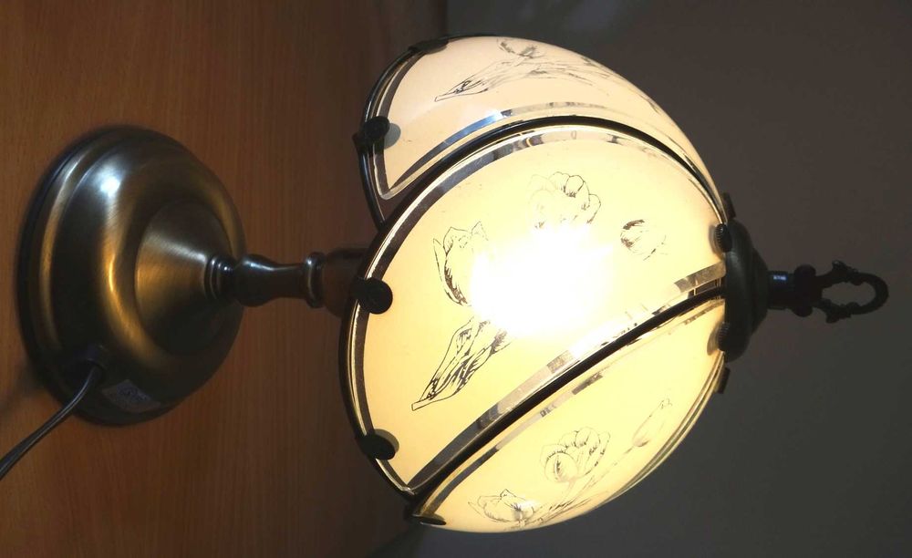 lampka nocna klosz szklany