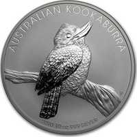 10 унций серебра 10 долларов "Австралийская кукабарра" 2010г
