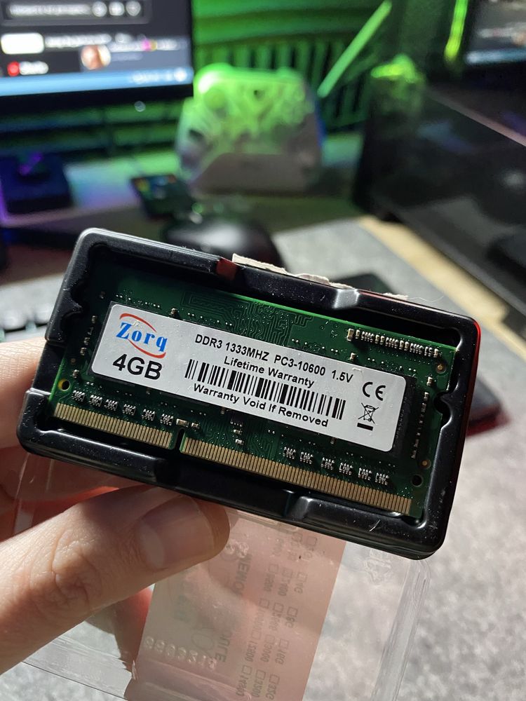 Оперативна память для ноутбука Zorq 4 GB DDR3 1333 mhz 1.5 v