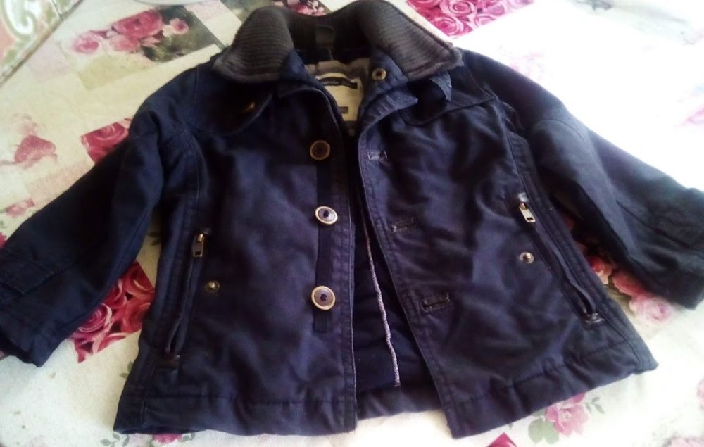 Blusão preto de criança em Polyester tam:18/24meses