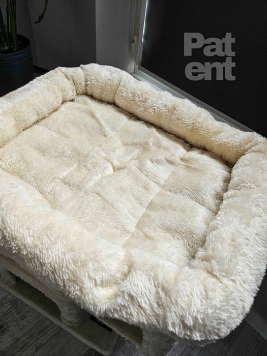 Drapak dla kota kompaktowy 67 cm beżowy domek słupek legowisko