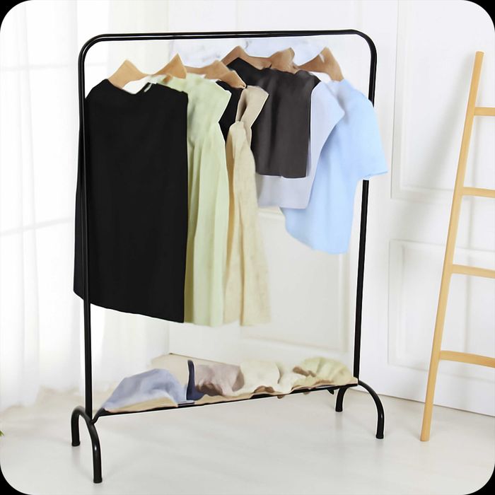Wieszak Stojak Odzież Stojący Metalowy Szafa Na Ubrania Buty Garderoba