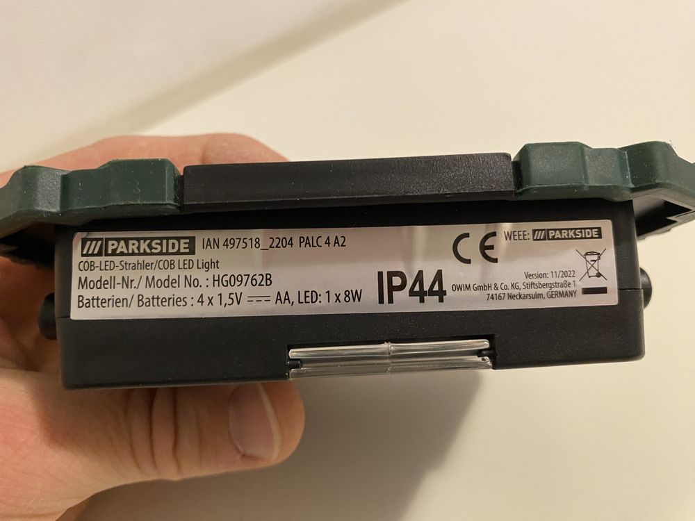Світлодіодний прожектор Parkside PALC 4 A2