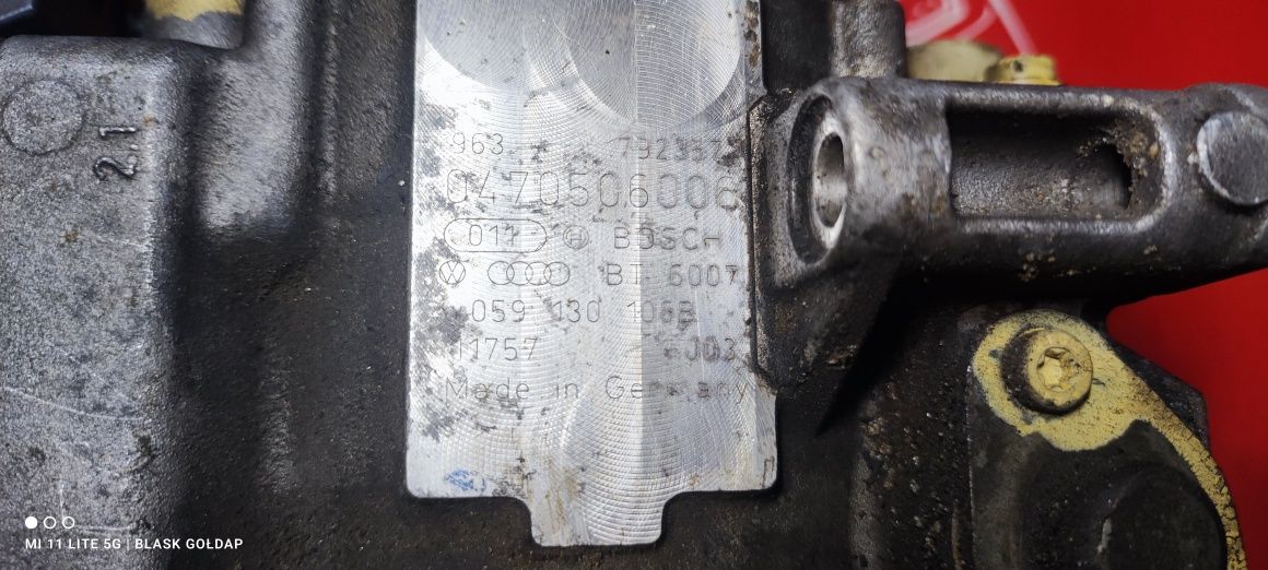 Pompa Wtryskowa Bosch 106 B Audi A6 C5 2.5 150 KM Blask Gołdap