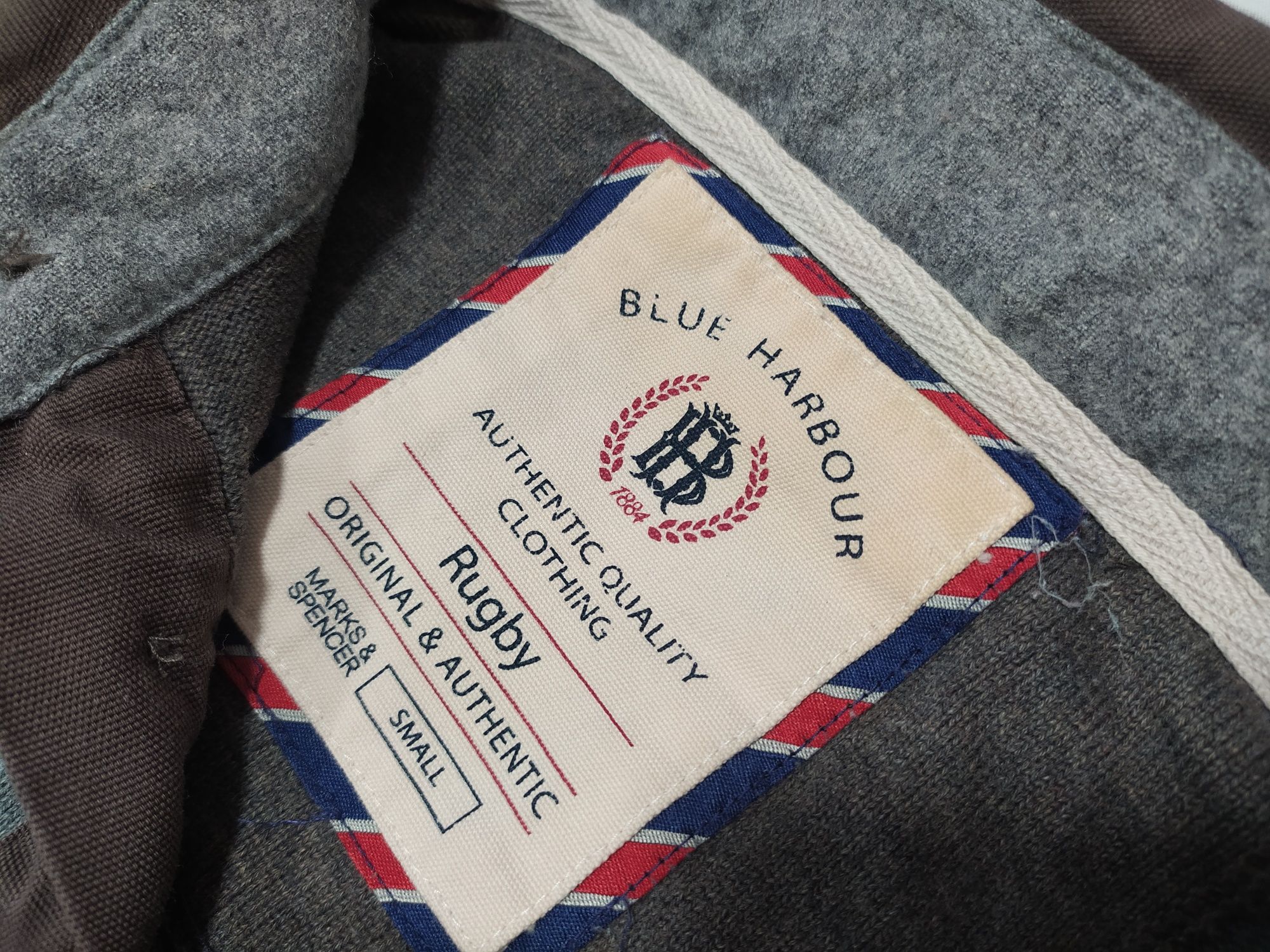 Bluza sweter polo męska rozmiar S Marks&Spencer Blue Harbour