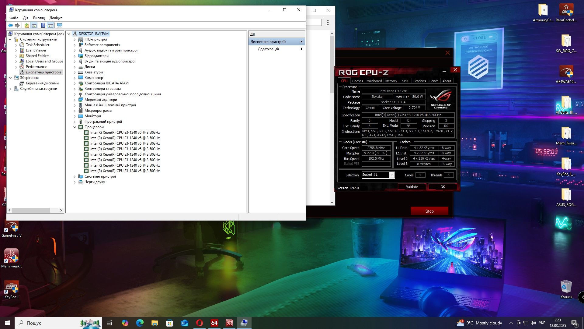 ASUS maximus 9 code z270 s1151