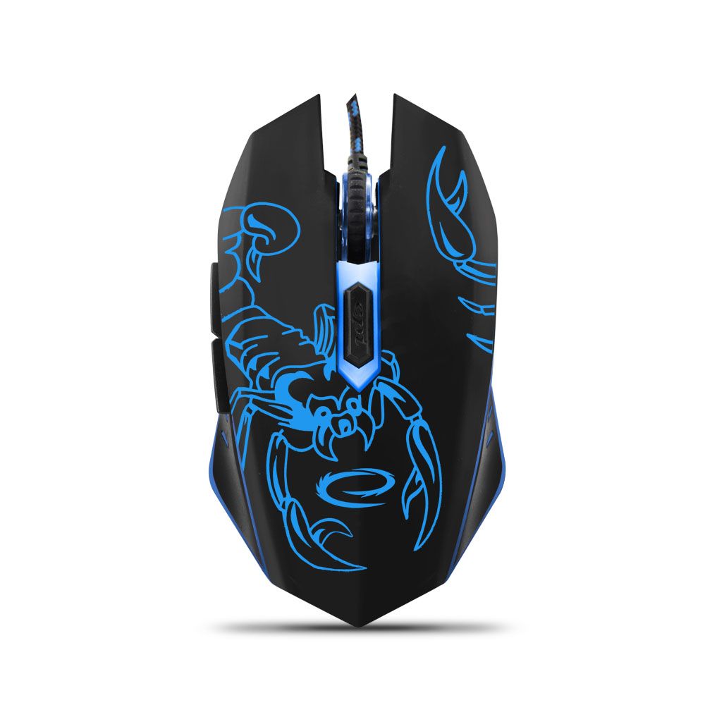 egm203b mysz przewodowa dla graczy 6d opt. usb mx203 scorpio niebieska