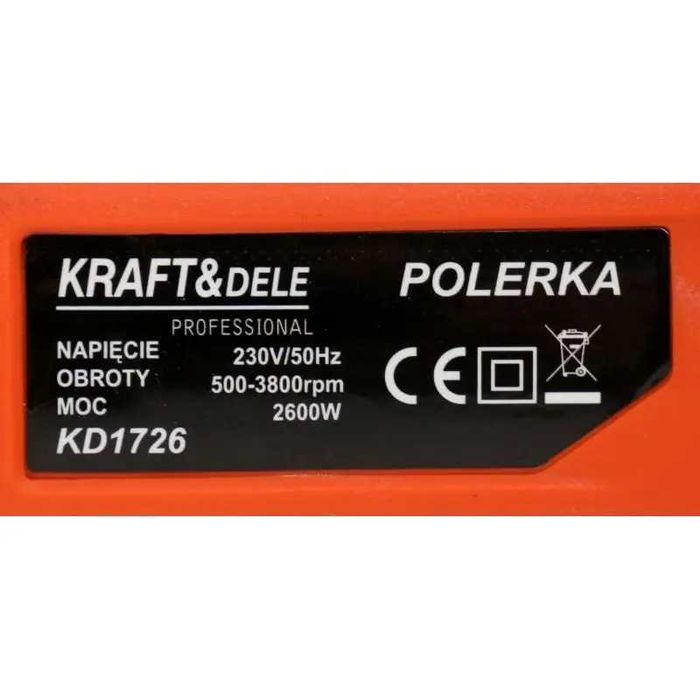 Машина полірувальна KD1726 2600W Kraft&Dele поліровка