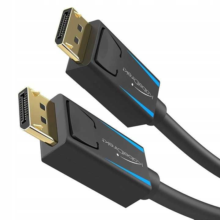 kabel displayport  KABELDIREKT 5 metrowy  30V E358026 czarny