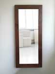 Nowe lustro w drewnianej ramie 150x65 cm, lite drewno jesion olejowosk