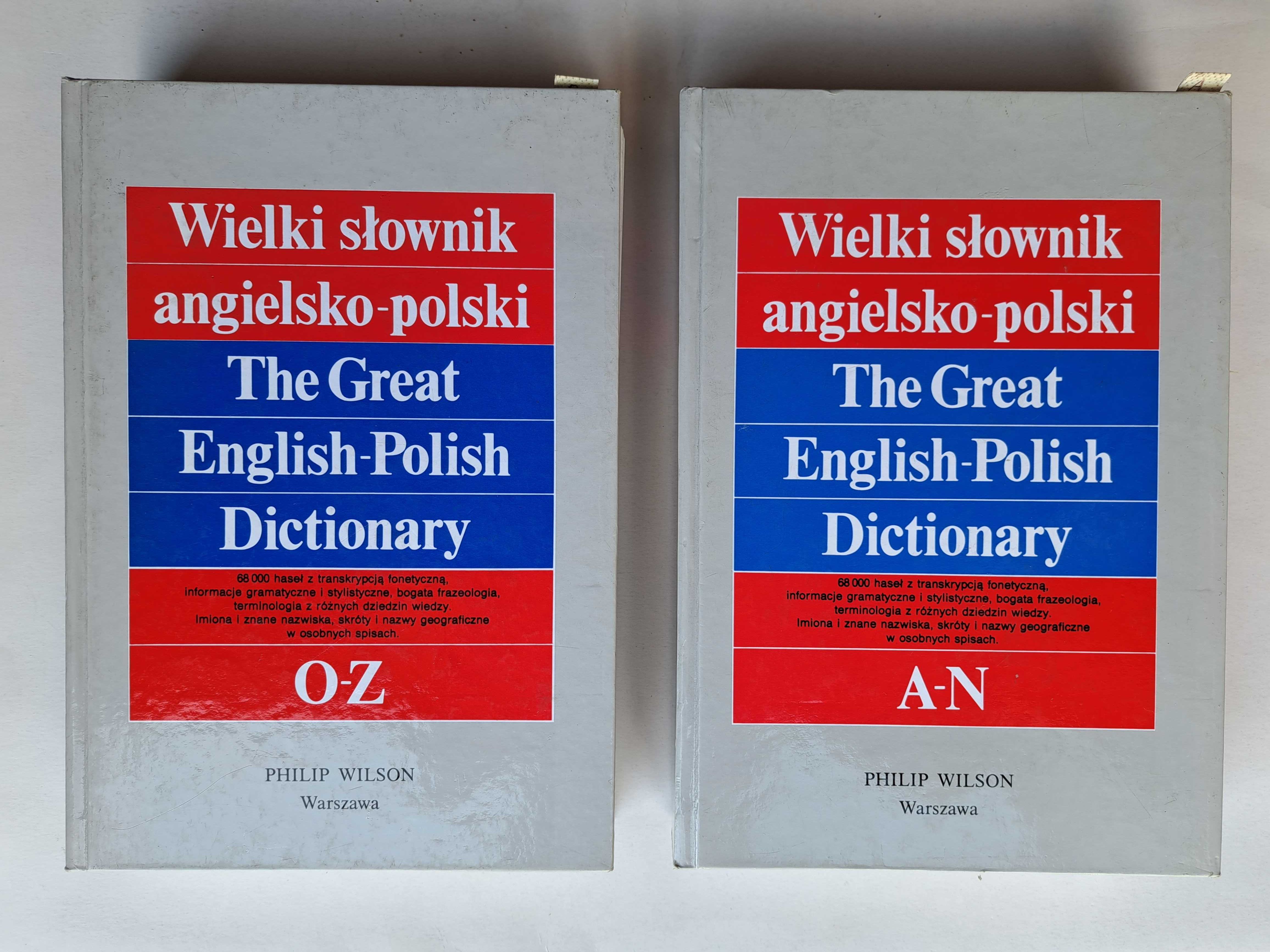 słownik angielsko-polski Philip Wilson, W-wa 1995