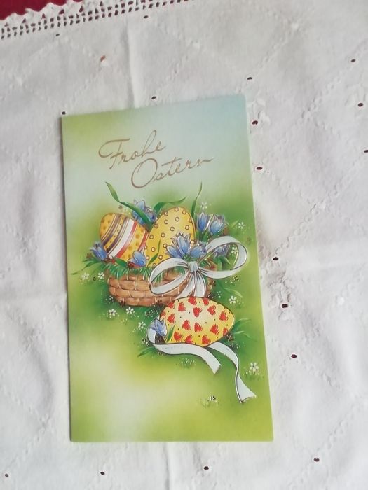 Postal de Páscoa, alemão