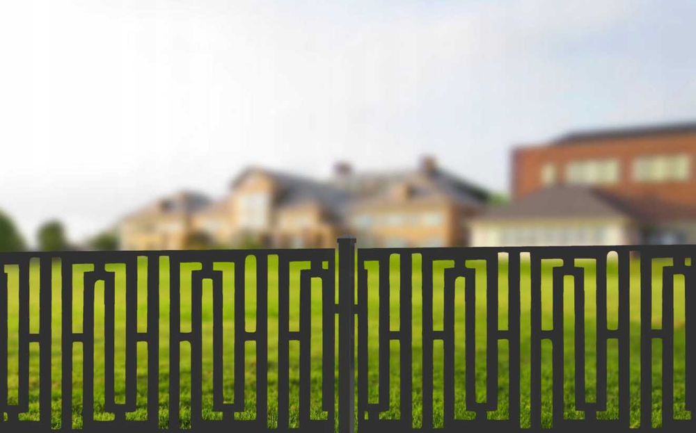 Ogrodzenie brama panel przęsło panelowe wycinane laserowo ozdobne CNC