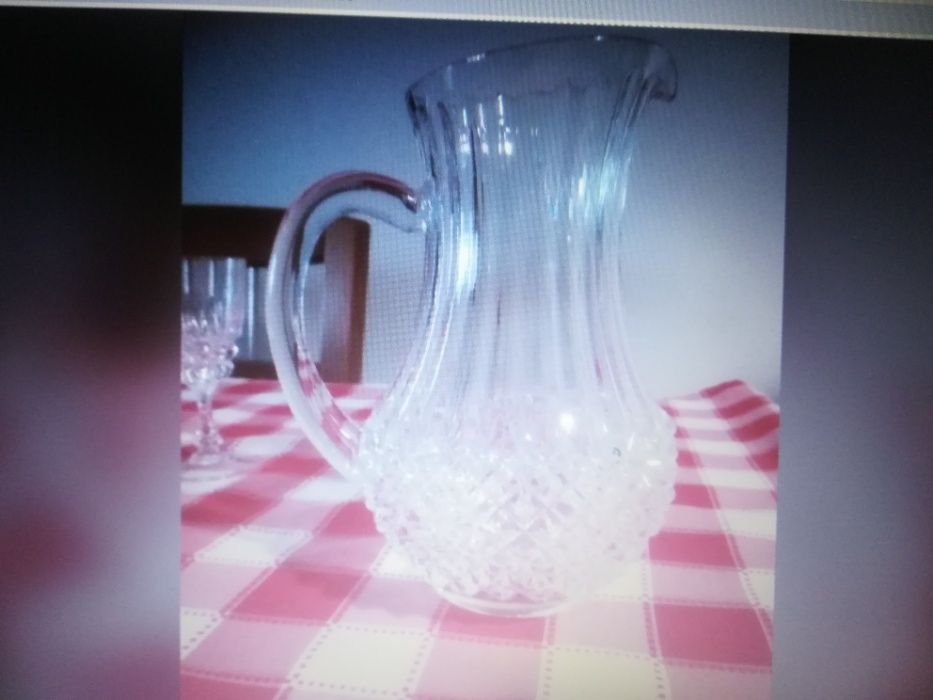 serviço de copos de cristal