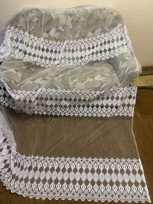 Тюль висота 2.37м ширина 5 м стан новоі