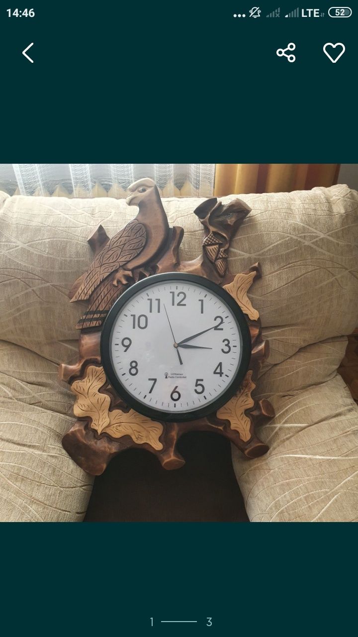 Rzeźbiona ramka na zegar