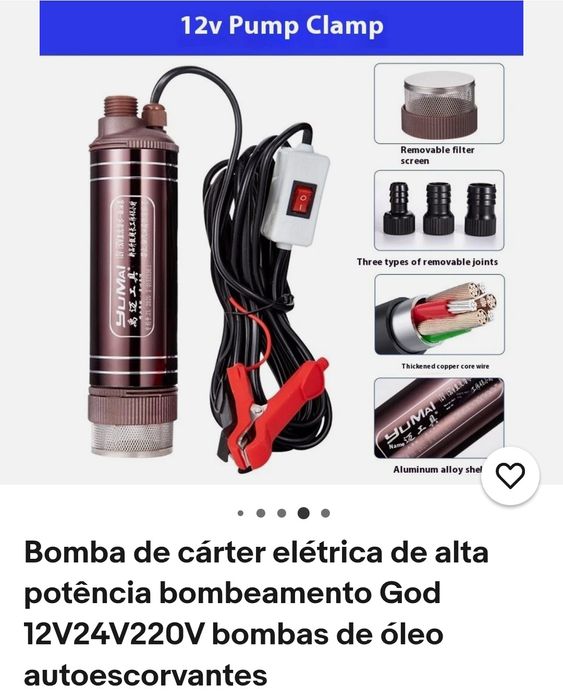 Bomba de óleo autoescirvante de alta potência