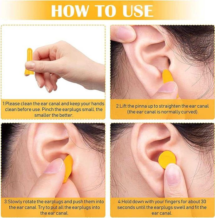 Zatyczki do uszu HURT 5 par zatyczek Razem 250 kompletów HURT