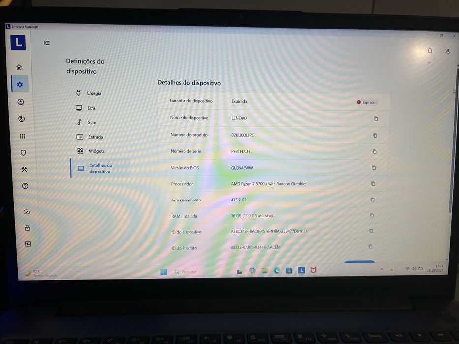 Portátil LENOVO IdeaPad 3 15ALC6 – Excelente estado