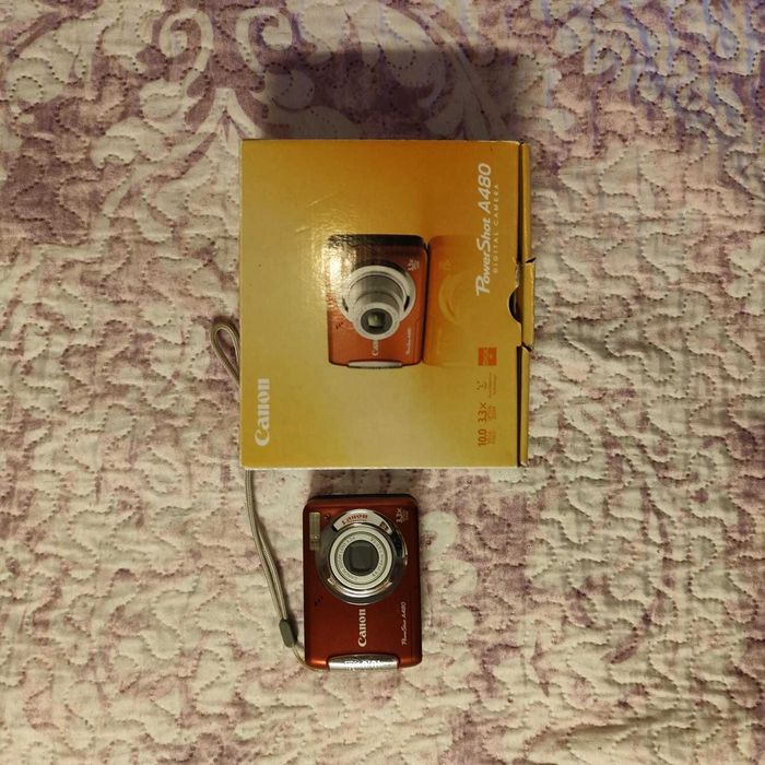 Canon PowerShot A480 (Vermelha) – Câmara Digital 10MP