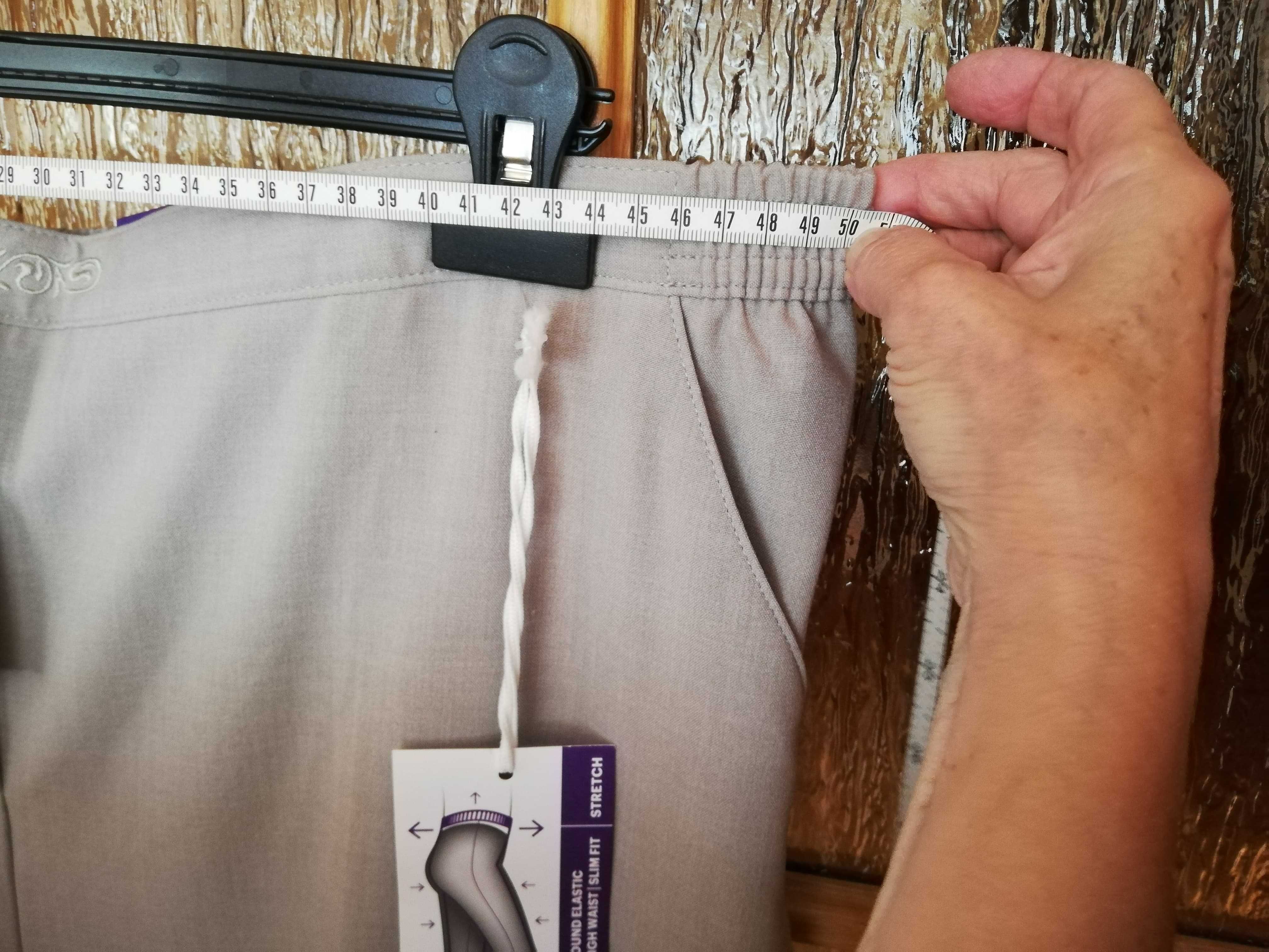 Spodnie w kant, eleganckie, dwupak, cena za obie pary, L, XL, 42, 44