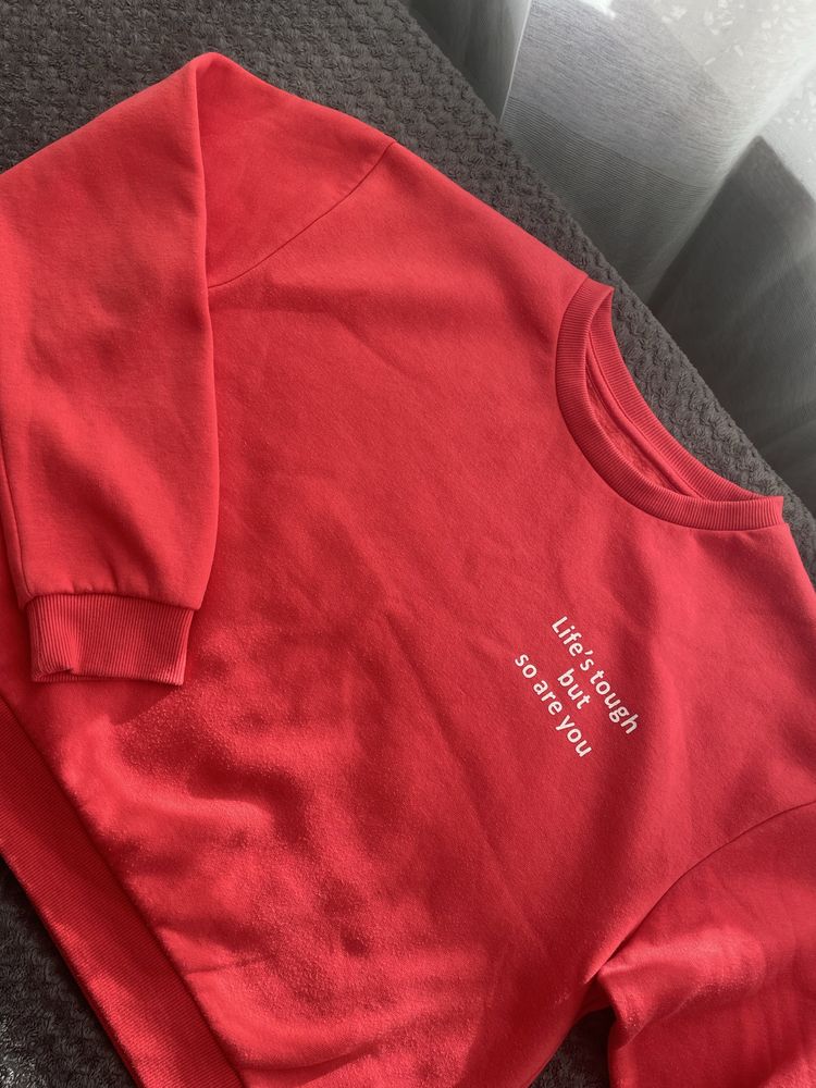 Bluzy dla przyjaciółek XS i M Sinsay matching różowe